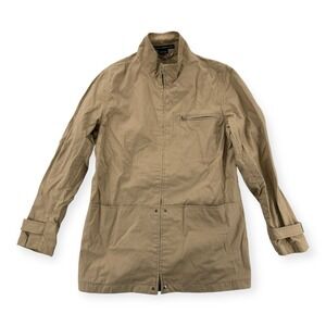 Ralph Lauren Golf Jacket Womens Size Small Cotton Khaki Pockets Full Zip